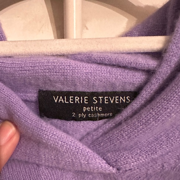 Vintage Cashmere Valerie Stevens Purple Sweater - Picture 3 of 3